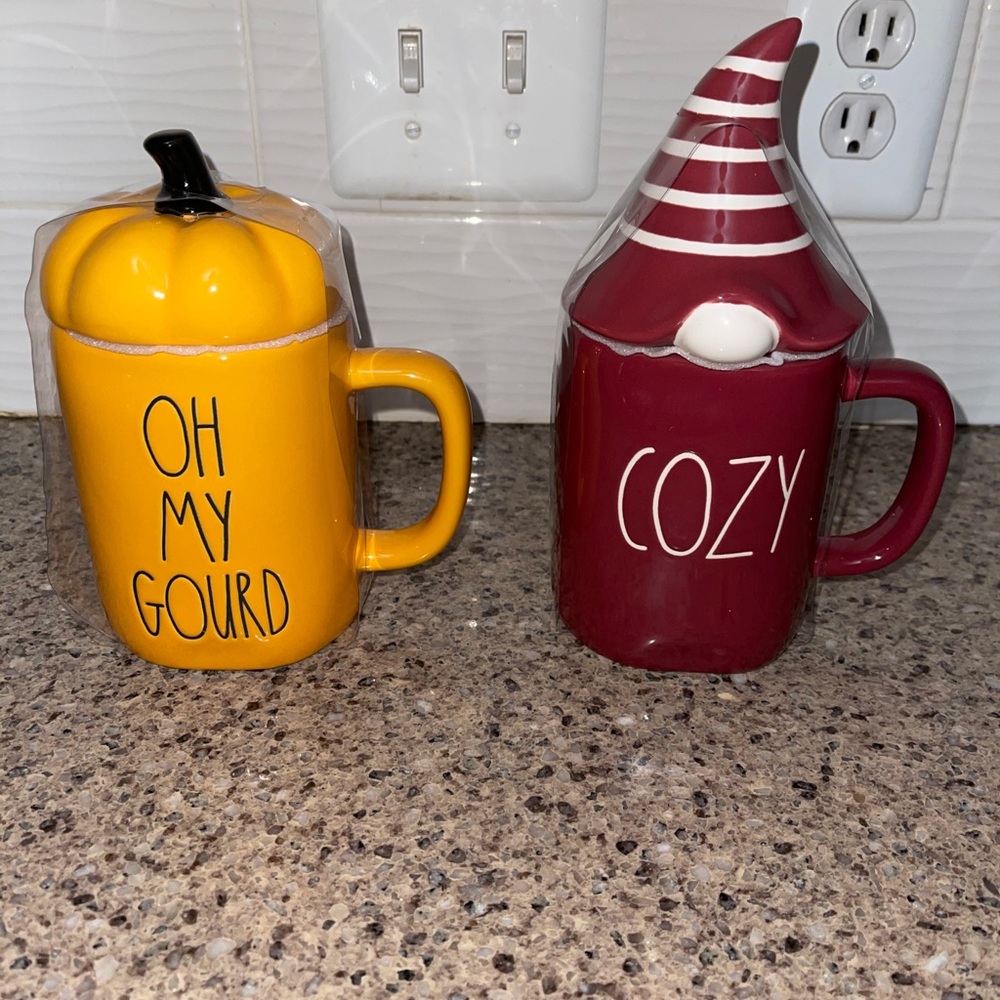 Rae Dunn Fall Oh my Gourd & Gnome Cozy mugs